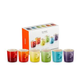 *Coffee mugs, 350ml, 6-pcs rainbow set. Cannot be combined with other discounts or promotions. (RRP €90 | Outlet price €63)