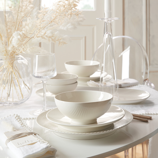SAVE 67% on Denby Porcelain Classic White 12 piece dinner set 

