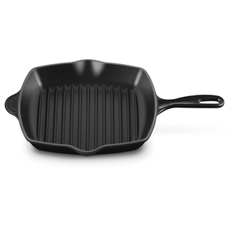 Outletpreis 129,50€ - Gusseiserner Grill in den Farben Flame & Matt Schwarz