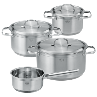 Outletprijs €169 - Pannenset "PureElements" 4 Stuks