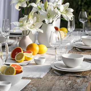 *On the collections "MANUFACTURE ROCK BLANC" & "MANUFACUTURE GLAS WHITE". Cannot be combined with other discounts or promotions.
