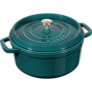 *"Staub", Cocotte, round, 28cm, in the color La Mer. While stock lasts. Cannot be combined with other discounts. (RRP €369 | Outlet price €219.95)
