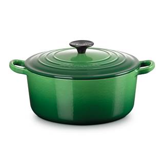 Outlet price €237.30 - Cast iron frying pan round 24 cm Bamboo - 4.2 liters