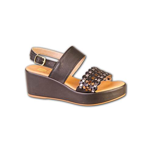 Damen Wedges DA3080, Farbe nero