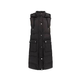 Puffer Vest in schwarz