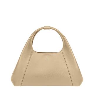 Adara shoulder bag, medium | available in marzipan beige, crimson red and cognac brown