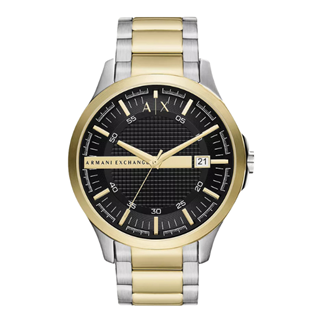 Prix outlet €153 - Montre "Armani Exchange Hampton" AX2453 Analogique Bicolore Acier inoxydable (diamètre du boîtier 46 mm)