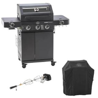 Prix outlet €959,10 - Station barbecue Videro PRO G3-S + housse de protection et rôtissoire