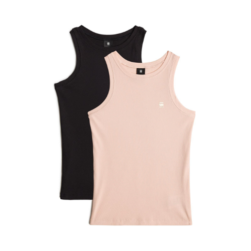 tanktop dames zwart roze 