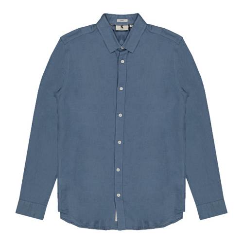 Heren linen blouse (blauw)