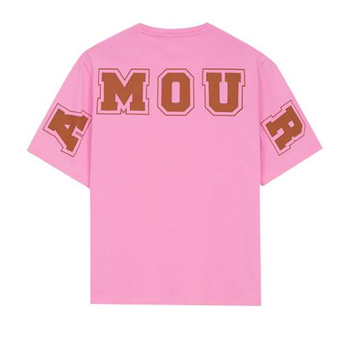 T-shirt "Amour" in blue/pink