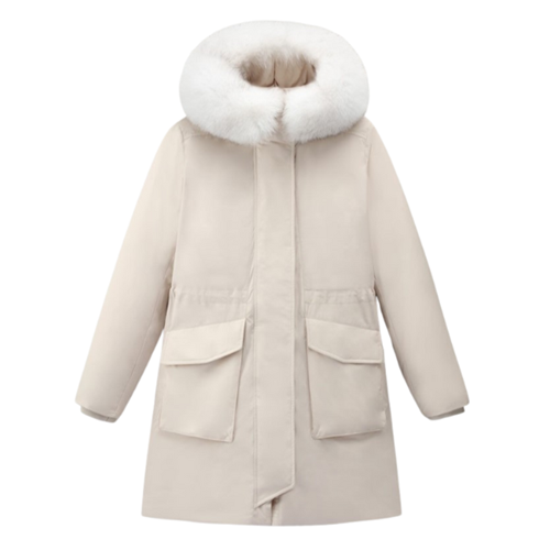 WOMAN PARKA: MILITARY FOX PARKA